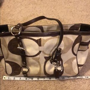 Coach signature handbag